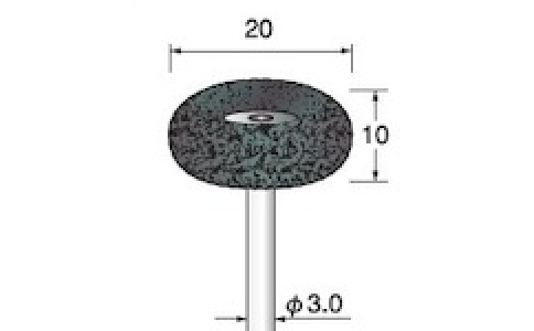 アルゴファイルジャパン（株）  AS553  アルゴファイル　スコブラサンダー＃３２０　Φ２０Ｘ１０　Φ３．０軸