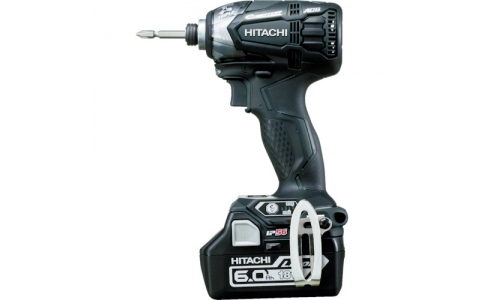 工機ホールディングス（株）  WH18DDL2-2LYPK-B  日立　１８Ｖコードレスインパクトドライバ　６．０Ａｈ　ブラック