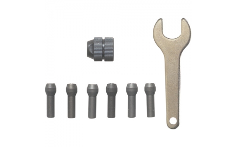 （株）キソパワーツール  28893  プロクソン　コレットチャックセット（チャックカバー・スパナ付き）