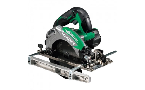 工機ホールディングス（株）  C6UEY-SK  ＨｉＫＯＫＩ　深切り電子造作丸のこ　１６５ｍｍ（黒鯱チップソー付）　グリーン