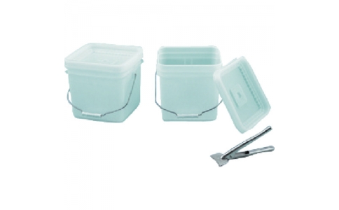 東京硝子器械（株）  125-23-63-11  ＴＧＫ　トスロン密閉容器　角形　１０Ｌ　ナチュラル