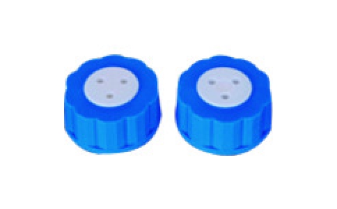 東京硝子器械（株）  007-17-15-24  ＴＧＫ　ねじ口びん用キャップ　ポート３　フィルタ有