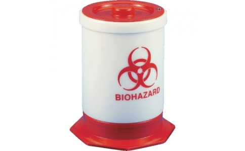 東京硝子器械（株）  358-22-02-26  ＴＧＫ　広口瓶　ＰＥ製　茶褐色　１Ｌ