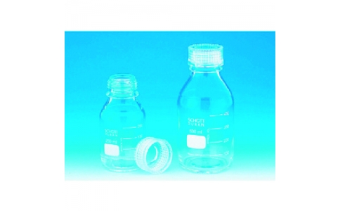 東京硝子器械（株）  371-05-20-63  ＴＧＫ　ねじ口びん　透明キャップ付　１００ｍＬ