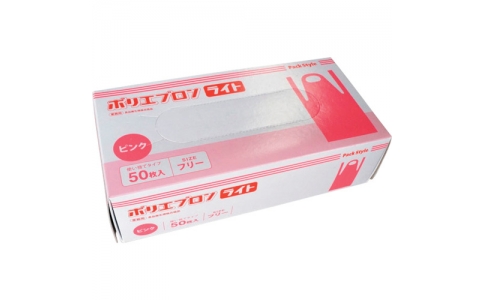 （株）折兼  517683  パックスタイル　ＰＳポリエプロン　ライト　ピンク