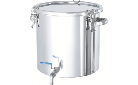 日東金属工業（株）  CTHV-18  日東　ステンレスタンク　ストレート密閉タンク（ボールバルブ付）　４Ｌ