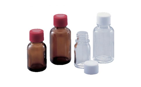 アズワン（株）  5-131-01  ＡＳ　細口規格瓶（褐色）ＬＴ－１５　１００入