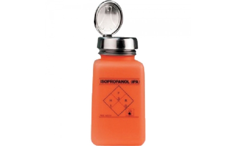 ＤＥＳＣＯ　ＪＡＰＡＮ（株）  35272  ＤＥＳＣＯ　静電気拡散性ボトル　オレンジ色　ワンタッチ　ＨＤＰＥ　１８０ｃｃ　「ＩＰＡ」の印刷