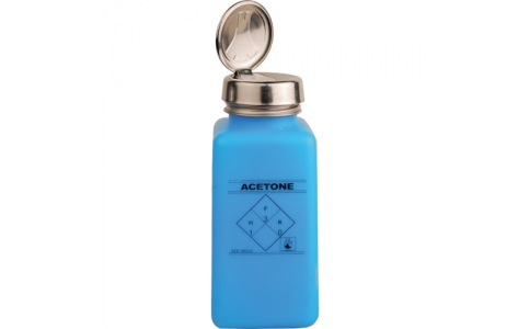 ＤＥＳＣＯ　ＪＡＰＡＮ（株）  35288  ＤＥＳＣＯ　静電気拡散性ボトル　青色　ワンタッチ　ＨＤＰＥ　２４０ｃｃ　「ＡＣＥＴＯＮＥ」の印刷