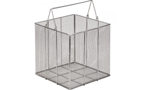 （株）水本機械製作所  A-2389  水本　洗浄カゴ（角型）　２５０×２５０×２５０