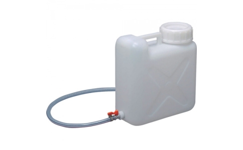 瑞穂化成工業（株）  0760  瑞穂　扁平缶広口ボールコック付１０Ｌ