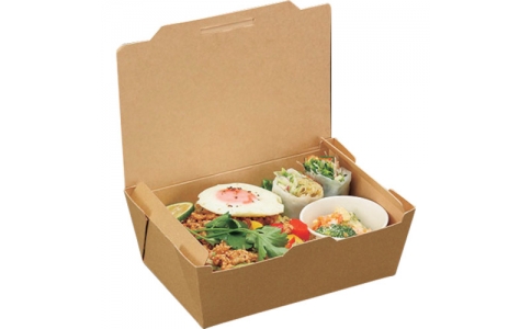 （株）折兼  609133  パックスタイル　ＫＭランチボックス　未晒　Ｍ