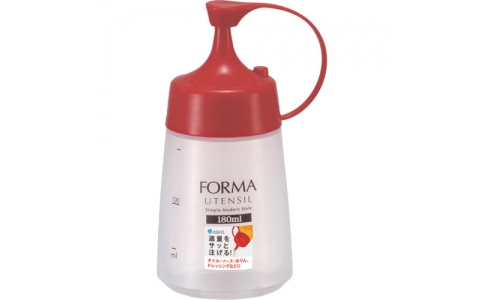 アスベル（株）  214325  フォルマ　調味料ボトル　細口（小）レッド