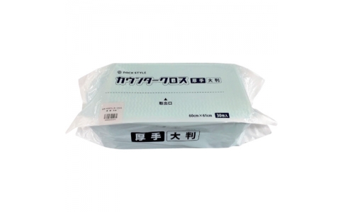 （株）折兼  588316  パックスタイル　ＰＳカウンタークロス　厚　緑　大判