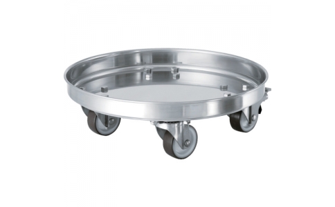 日東金属工業（株）  KMS-30  日東　タンク運搬用ステンレス台車　ＳＵＳウレタン車　適用サイズ３０