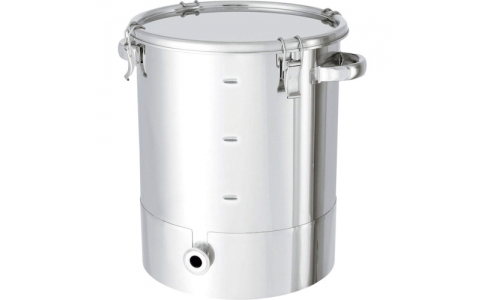 日東金属工業（株）  KTT-CTH-M-77  日東　片テーパー型密閉容器目盛付　クリップ式　４００Ｌ