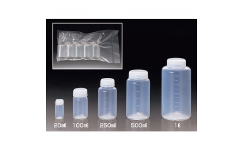 （株）サンプラテック  18127  サンプラ　【一時受注停止】クリーンパックサンプラＰＦＡ広口ボトル（中栓なし）５００ｍＬ（２本入り）