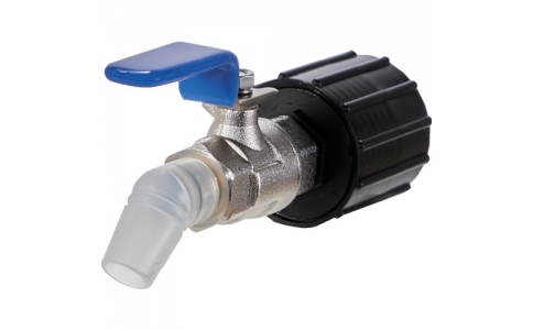 トラスコ中山（株）  QCB-40-B  ＴＲＵＳＣＯ　真鍮製給油コック　キューちゃん　口径４０仕様　青