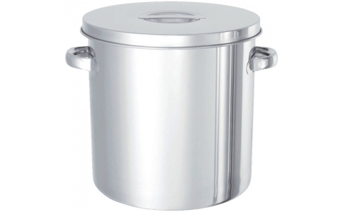 日東金属工業（株）  TP-ST-24  日東　ステンレスタンク　テーパー付貯蔵用タンク（フタ付）　１０Ｌ