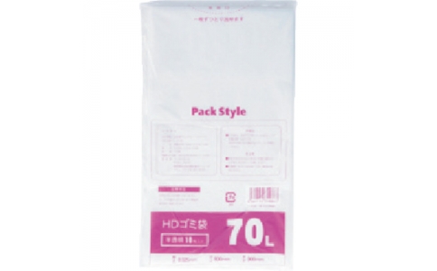 （株）折兼  427545  パックスタイル　Ｈ－３　ゴミ７０Ｌ０２５　半透明ＰＳＨ－３　ＶＯＰ