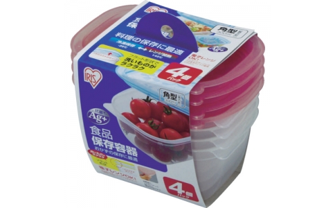 アイリスオーヤマ（株）  KMY-T300X4  ＩＲＩＳ　簡易密閉容器　長方形　３００ｍｌｘ４Ｐ