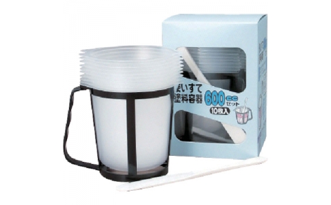 （株）ヨトリヤマ  11773  ヨトリヤマ　使い捨て塗料容器６００ｃｃ