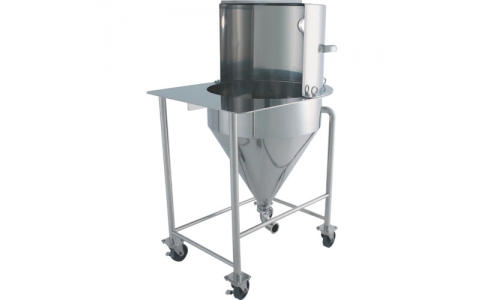 日東金属工業（株）  HTD-L-635  日東　集塵フード付ホッパー　脚付　１００Ｌ