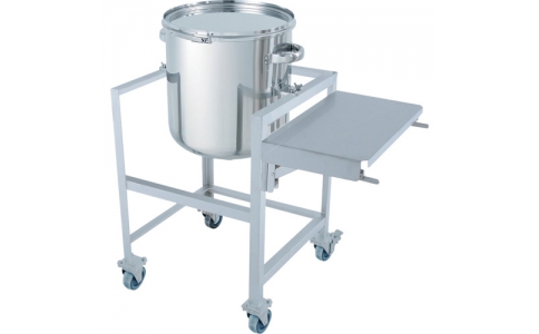 日東金属工業（株）  DT-CTL-ASCB-565  日東　鏡板型バンド式密閉容器　１５０Ｌ　架台付（作業台付）