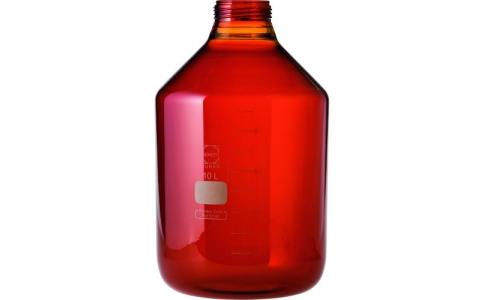 柴田科学（株）  017250-1100005  ＳＩＢＡＴＡ　ねじ口びん　１０Ｌ　ＧＬＳ－８０　茶　びんのみ