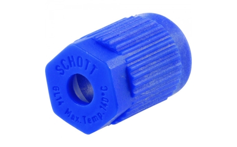 柴田科学（株）  017270-5A  ＳＩＢＡＴＡ　青キャップ　ねじ口びん２．３ポートキャップ用　ＧＬ－１４（２個入）