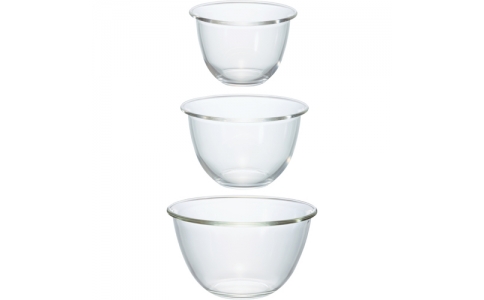 ハリオサイエンス（株）  MXPN-3704  ＨＡＲＩＯ　耐熱ガラス製ボウル３個セット