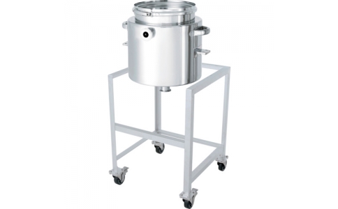 日東金属工業（株）  HT-CTL-J-ASC-36  日東　ホッパー型ジャケット密閉容器　バンド式　架台付　３５Ｌ