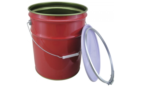 （株）ジャパンペール  10115-10  ＪＰ　テーパー　ハンドタイプペール缶　ＢＴ－２０赤（アリ）　２０Ｌ