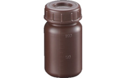 （株）サンプラテック  02910C  サンプラ　ＰＥ広口遮光瓶　１００ｍｌ　（２００個入）