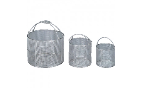 アズワン（株）  4-097-01  ＡＳ　ステン丸型洗浄カゴ　特大