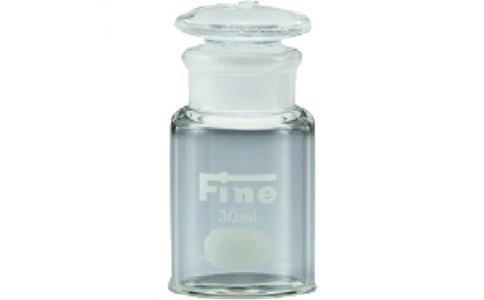 東京硝子器械（株）  000-05-07-03  ＴＧＫ　Ｆｉｎｅ広口共通摺試薬瓶　硬質　透明　１２０ｍＬ