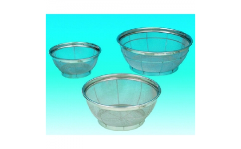 東京硝子器械（株）  419-32-28-06  ＴＧＫ　Ｆ型水切り丸かご　ＳＵＳ３０４製　＃３０