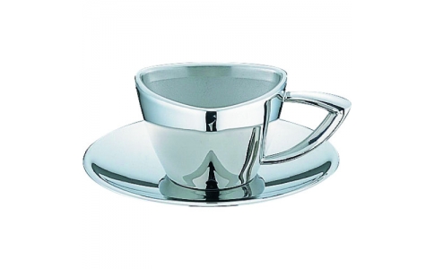 遠藤商事（株）  PTL8101  ＴＫＧ　ＵＫ１８－８トライアングルシリーズ　コーヒーカップ＆ソーサー