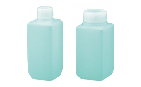 東京硝子器械（株）  405-22-03-04  ＴＧＫ　角型びん　細口　白　ＰＥ製　２５０ｍＬ