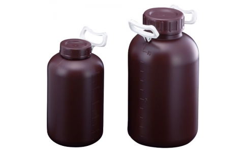 （株）サンプラテック  02924  サンプラ　ＰＥ取手付広口瓶　遮光　５Ｌ