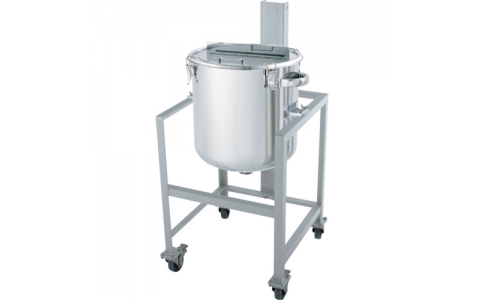 日東金属工業（株）  DT-ASC-K-39  日東　鏡板型容器　架台付（撹拌機座付）　４５Ｌ