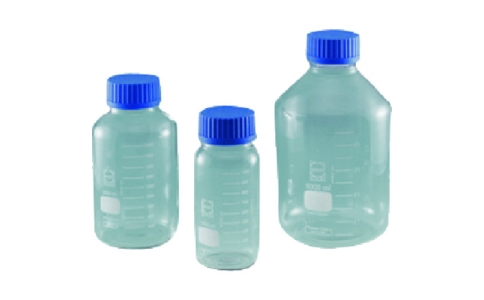 東京硝子器械（株）  371-05-83-06  ＴＧＫ　ねじ口びん　ＧＬＳ８０　青キャップ付　２０Ｌ