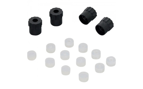 柴田科学（株）  017270-4  ＳＩＢＡＴＡ　ねじ口びん４ポートキャップスペアパーツセット