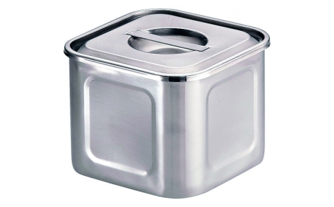 遠藤商事（株）  AKK9701  ＴＫＧ　ＹＵＫＩＷＡ　１８－８　深浅型　角キッチンポット　８ｃｍ