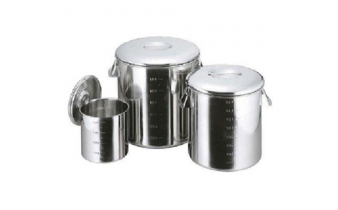 スギコ産業（株）  SH-4655D  スギコ　１８－８目盛付深型キッチンポット　内蓋式　５５０ｘ５５０