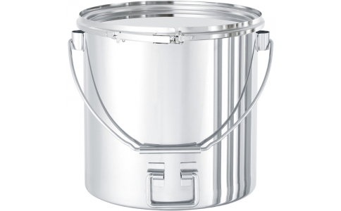 日東金属工業（株）  CTLBDF-SB-27  日東　吊り下げ式下部折りたたみ取っ手付密閉容器（バンド式）投入ブラケット付　１５Ｌ