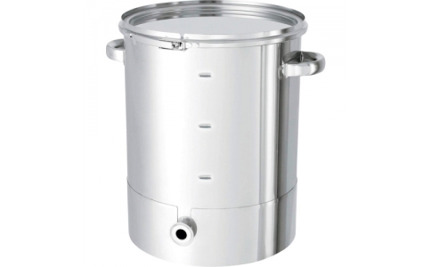 日東金属工業（株）  KTT-CTL-M-47H  日東　片テーパー型密閉容器目盛付　バンド式　１００Ｌ