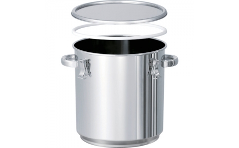 日東金属工業（株）  TP-CTH-STA-PTFE-24  日東　ＰＴＦＥパッキン付テーパー型積み重ね式密閉容器　１０Ｌ