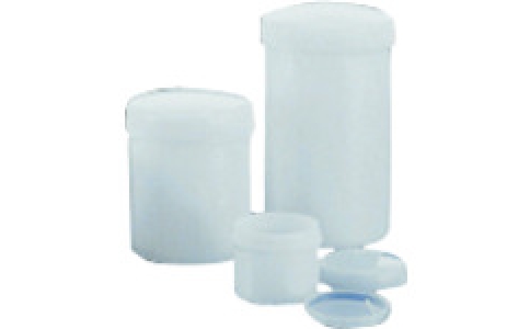 東京硝子器械（株）  319-22-54-05  ＴＧＫ　円筒容器　ＰＥ製　Ｎｏ．５　９２φ×１０２Ｈ　４７０ｍＬ