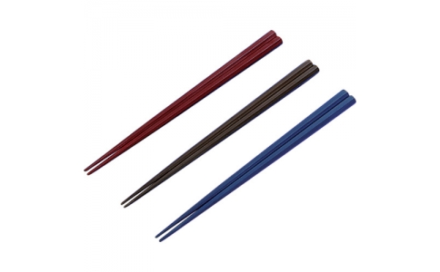 蝶プラ工業（株）  211882  蝶プラ　江戸八角箸　２２．０ｃｍ（バラ）ブルー